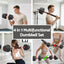 Everfit 30kg Adjustable Dumbbell Set 4in1 Barbell Weight Plates Home Workout