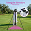 Everfit Golf Stand Bag 2-Way Divider Lightweight Carry Bag for 5-6 Clubs, Holographic