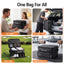 Everfit Golf Trunk Organizer for Car, 2-Tier Golf Storage Bag with Ventilated Shoe Compartment Black