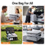 Everfit Golf Trunk Organizer for Car, 2-Tier Golf Storage Bag with Ventilated Shoe Compartment Grey