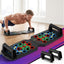 Everfit Push Up Board Home Gym Multi Function Workout Rack Black