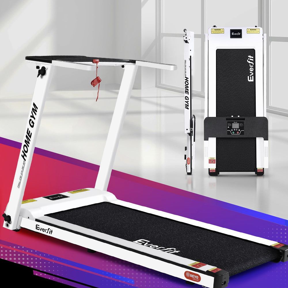 Everfit Treadmill Electric Home Gym Fitness Exercise Fully Foldable 420mm White Everfit Treadmill Electric Home Gym Fitness Exercise Fully Foldable 420mm White