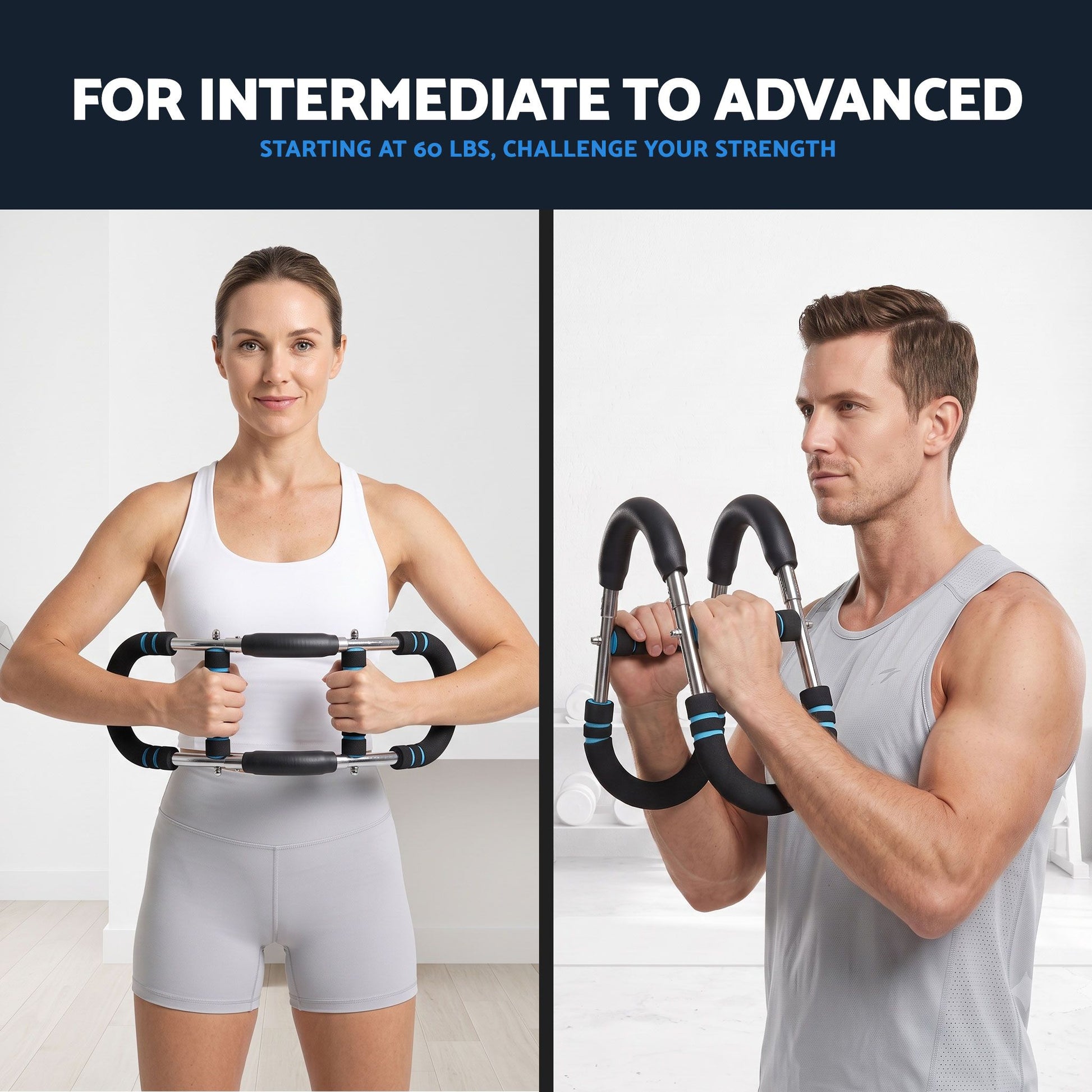 Everfit Twister Arm Exerciser 60-90lb Adjustable Chest Workout Equipment Home Gym Fitness