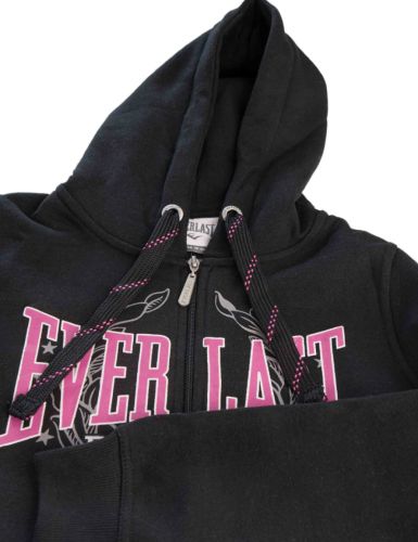 Everlast Womens Black Heritage Zip Hoodie Jacket
