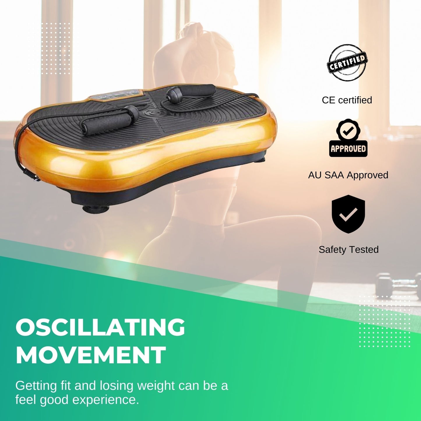 Exercise Vibration Machine Platform - Fitness Vibrating Plate - Body Workout