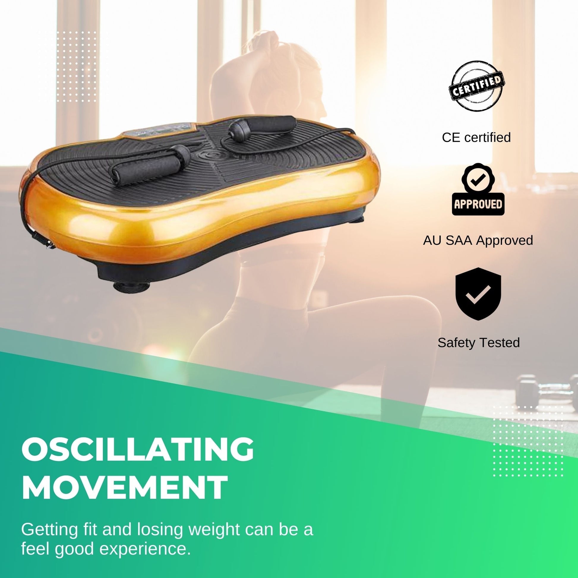 Exercise Vibration Machine Platform - Fitness Vibrating Plate - Body Workout