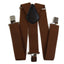 Extra Wide Heavy Duty Adjustable 120cm Brown Adult Mens Suspenders