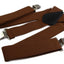 Extra Wide Heavy Duty Adjustable 120cm Brown Adult Mens Suspenders