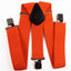 Extra Wide Heavy Duty Adjustable 120cm Fluro Orange Adult Mens Suspenders