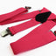Extra Wide Heavy Duty Adjustable 120cm Fluro Pink Adult Mens Suspenders