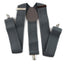 Extra Wide Heavy Duty Adjustable 120cm Grey Adult Mens Suspenders