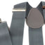 Extra Wide Heavy Duty Adjustable 120cm Grey Adult Mens Suspenders