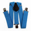 Extra Wide Heavy Duty Adjustable 120cm Light Blue Adult Mens Suspenders