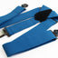 Extra Wide Heavy Duty Adjustable 120cm Light Blue Adult Mens Suspenders