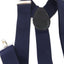 Extra Wide Heavy Duty Adjustable 120cm Midnight Blue Adult Mens Suspenders