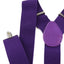 Extra Wide Heavy Duty Adjustable 120cm Purple Adult Mens Suspenders