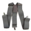 Extra Wide Heavy Duty Adjustable 120cm Silver Adult Mens Suspenders