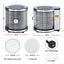 Devanti 8 Trays Food Dehydrator Stainless Steel Auto-Rotate 10 Programs 700W