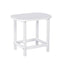 Gardeon Outdoor Coffee Side Table HDPE Desk Patio Furniture Camping Garden White