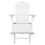 Gardeon Adirondack Beach Chair with Ottoman - White