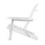 Gardeon 3 Piece Outdoor Adirondack Beach Chair and Table Set - White