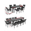 Gardeon Outdoor Dining Set 11PCS Aluminum Extendable Table and Chairs Patio Furniture Black