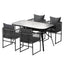 Gardeon 5PC Outdoor Dining Set Table and Chairs Patio Furniture Garden Bistro Set Black