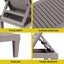 Gardeon Sun Lounge Adjustable Recliner Patio Outdoor Furniture Lightweight Grey