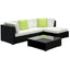 Gardeon 5PC Sofa Set with Storage Cover Outdoor Furniture Wicker