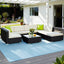 Gardeon 8-Piece Outdoor Sofa Set Wicker Couch Lounge Setting Cover