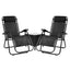 Gardeon Sun Lounge Zero Gravity Chair Table Outdoor Folding Recliner Reclining