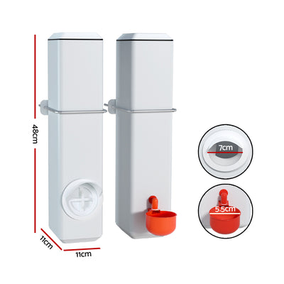 Giantz Chicken Feeder 4L Water Dispenser Automatic Waterer