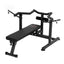Everfit Chest Press Machine Home Gym Equipment Folding Workout Bench with Independent Arms Black