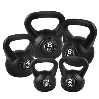 22kg Kettlebell Kettlebells Set Kettle Bell Bells Kit Weight Fitness Exercise