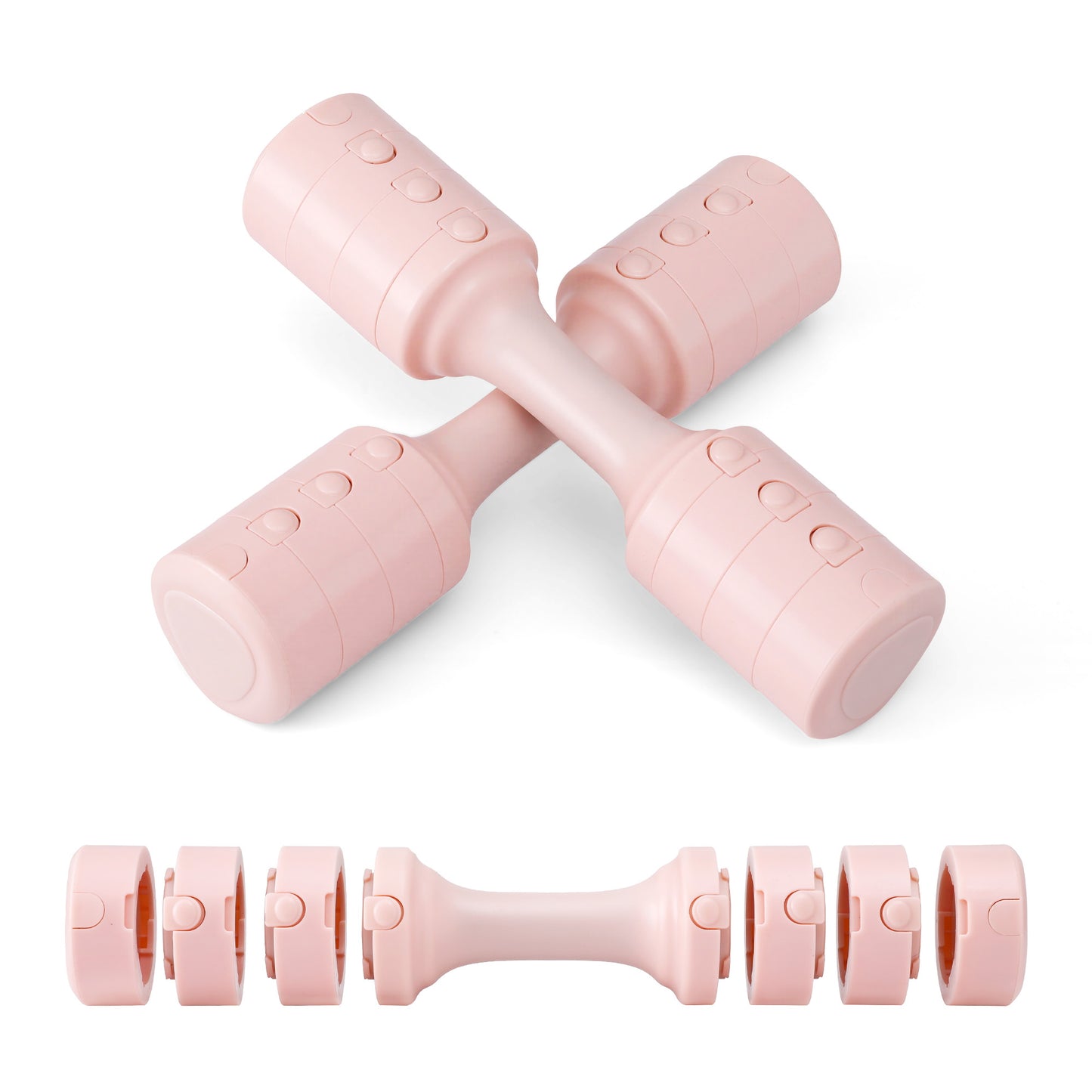 Everfit 2x2.5kg Adjustable Dumbbell Set Weights Set 4-in-1 Home Gym Workout Strength Training