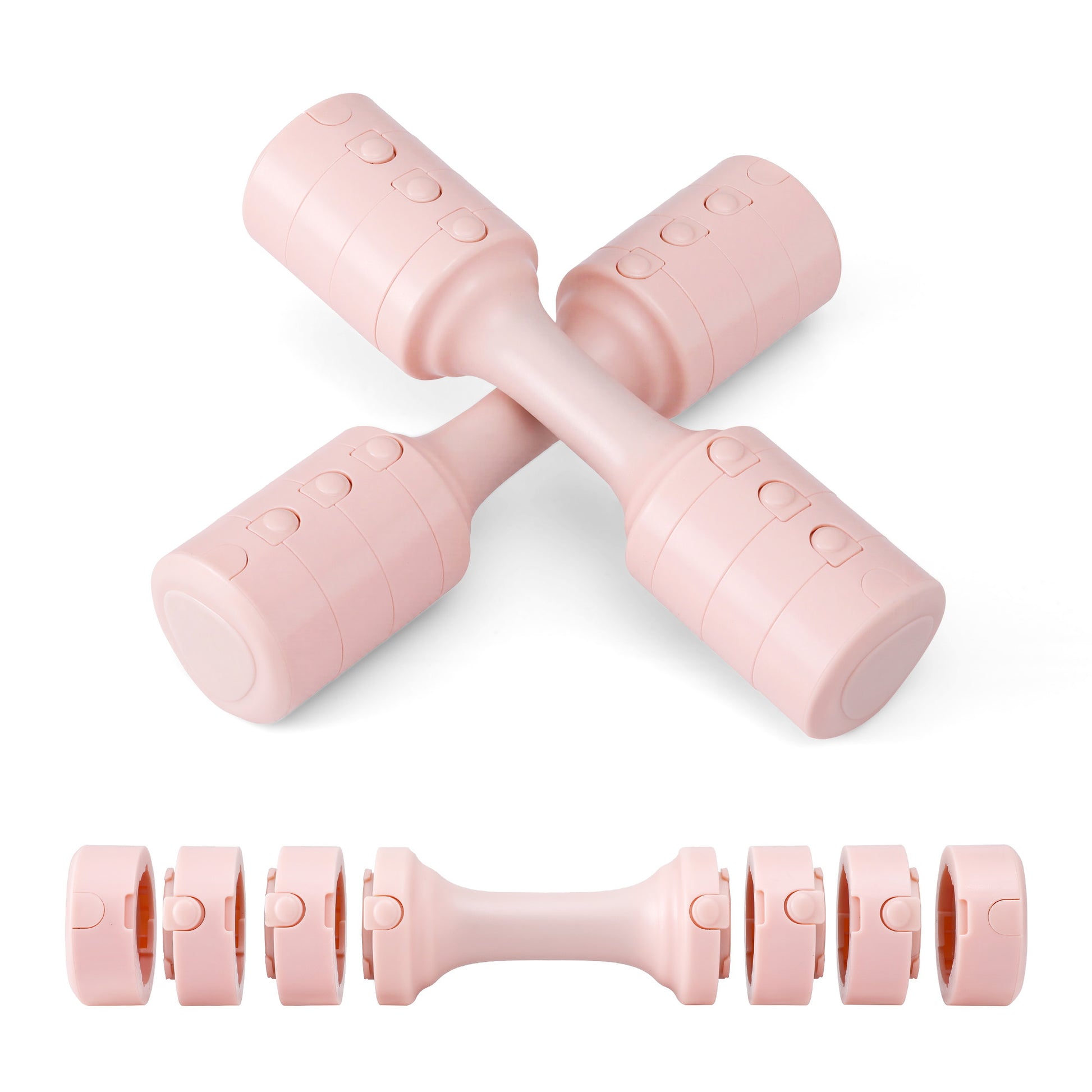 Everfit 2x2.5kg Adjustable Dumbbell Set Weights Set 4-in-1 Home Gym Workout Strength Training