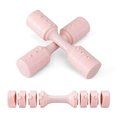 Everfit 2x2.5kg Adjustable Dumbbell Set Weights Set 4-in-1 Home Gym Workout Strength Training