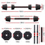 Everfit 20kg Adjustable Dumbbell Barbell Set Weight Plates Home Workout