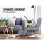 Artiss Floor Sofa Bed Lounge Chair Recliner Chaise Chair Swivel Grey