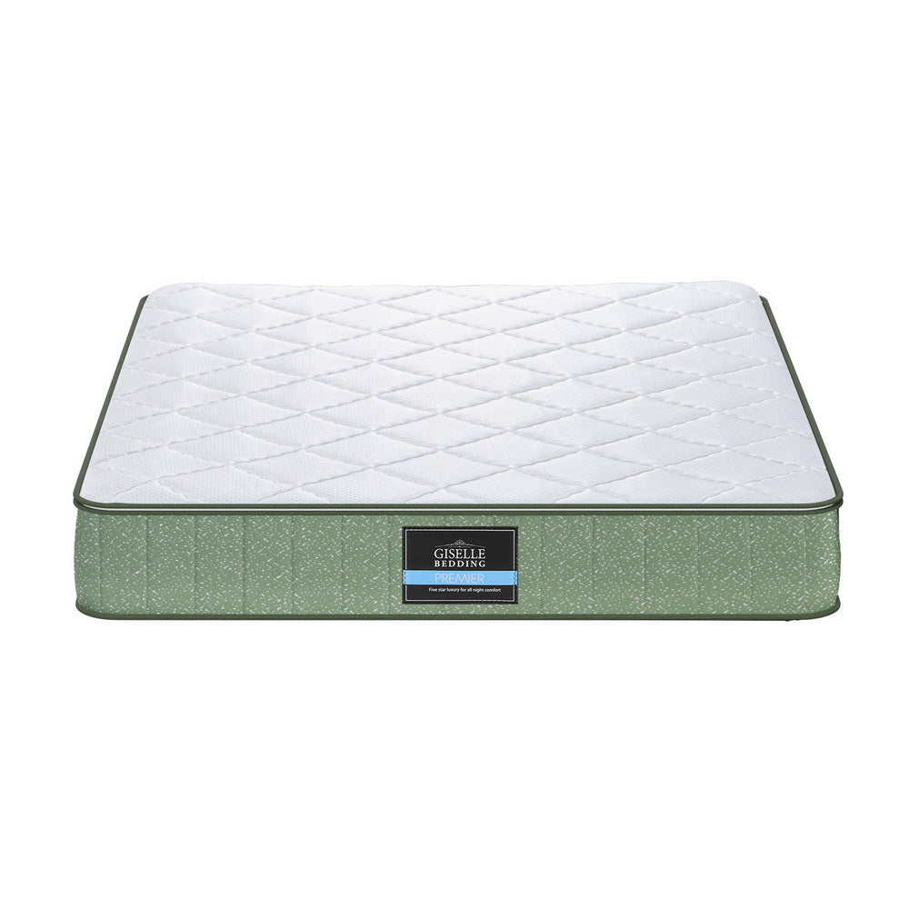 Giselle 25cm Memory Foam Mattress Dual Layer Zipper Cover Cool Charcoal Foam Mattresses Queen