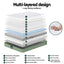 Giselle 25cm Memory Foam Mattress Dual Layer Zipper Cover Cool Charcoal Foam Mattresses Queen