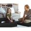 Giselle Bedding Folding Foam Mattress Portable Double Sofa Bed Mat Air Mesh Fabric Black