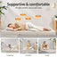 Giselle Bedding Foldable Mattress Fleece Portable 3-fold Folding Foam Mattresses