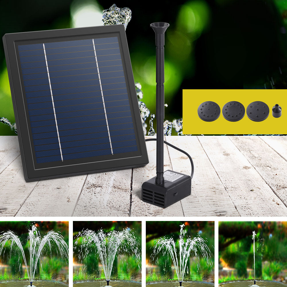 Gardeon Solar Pond Pump Submersible Powered Garden Pool Water Fountain Kit 6.1FT