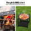 Grillz Fire Pit BBQ Grill 2-in-1 Outdoor