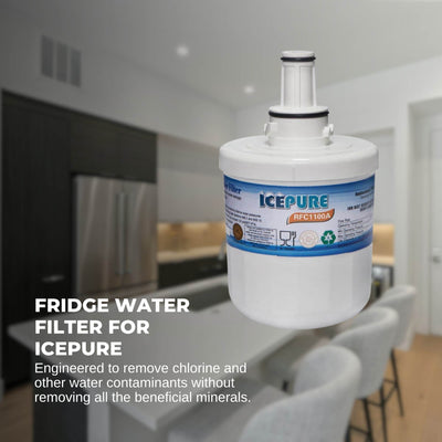 FRIDGE WATER FILTER For ICEPURE RFC1100A Water Sentinel WSS-1 Tier 1 RWF1010
