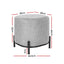 Artiss Ottoman Foot Stool Square Linen Grey