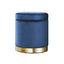 Artiss Ottoman Storage Foot Stool Round Velvet Navy