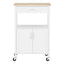 Artiss Kitchen Island Trolley Rolling Serving Cart Storage Drawer Cupboard 60cm