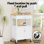 Artiss Kitchen Island Trolley Rolling Serving Cart Storage Drawer Cupboard 60cm